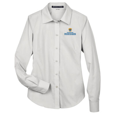 Devon & Jones Women's Crown Collection Broadcloth Woven Dress Shirt Thumbnail