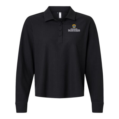 Adidas Women's Beyond Long Sleeve Loose Polo Thumbnail