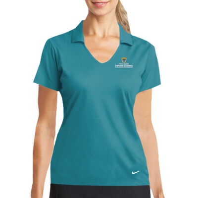 NIKE Women's Dri FIT Vertical Mesh Polo Thumbnail