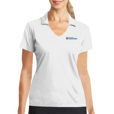 NIKE Women's Dri FIT Vertical Mesh Polo Thumbnail
