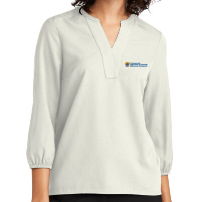 Mercer+Mettle Women's Stretch Crepe 3/4 Sleeve Blouse Thumbnail