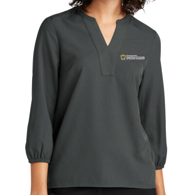 Mercer+Mettle Women's Stretch Crepe 3/4 Sleeve Blouse Thumbnail